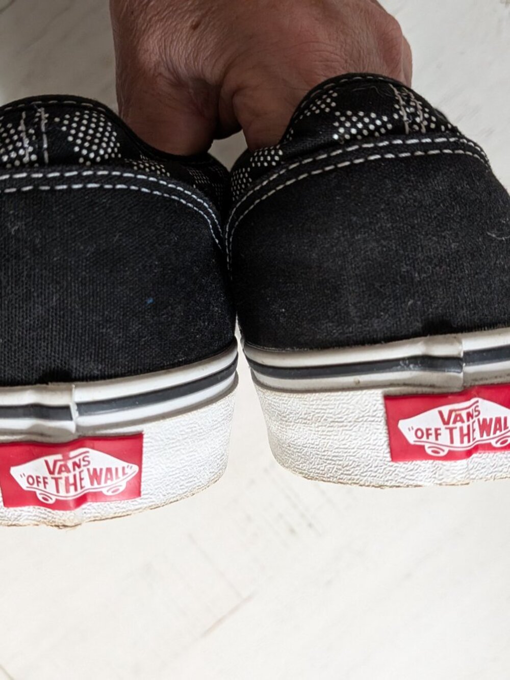 Vans Atwood Black White Checkered Skater Shoes Sneakers Men's Size 14 - Picture 7 of 11